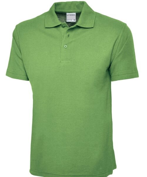 Mens Active Cotton Poloshirt - Lime, XS