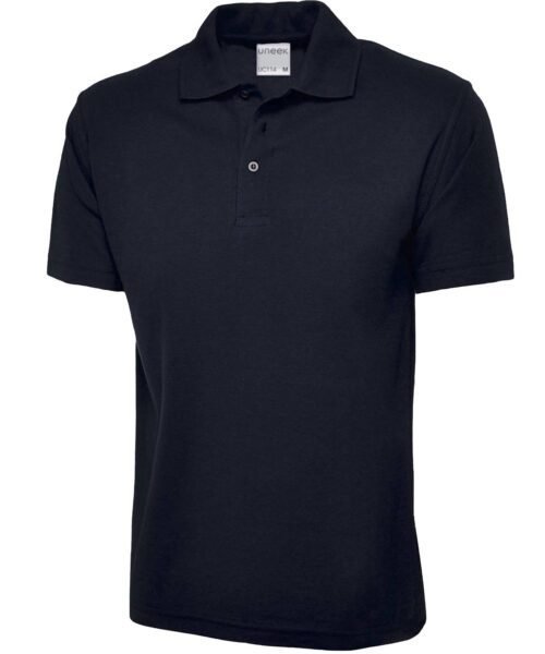 Mens Active Cotton Poloshirt - Navy, XS