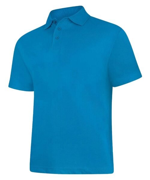 Mens Active Cotton Poloshirt - Sapphire, XS