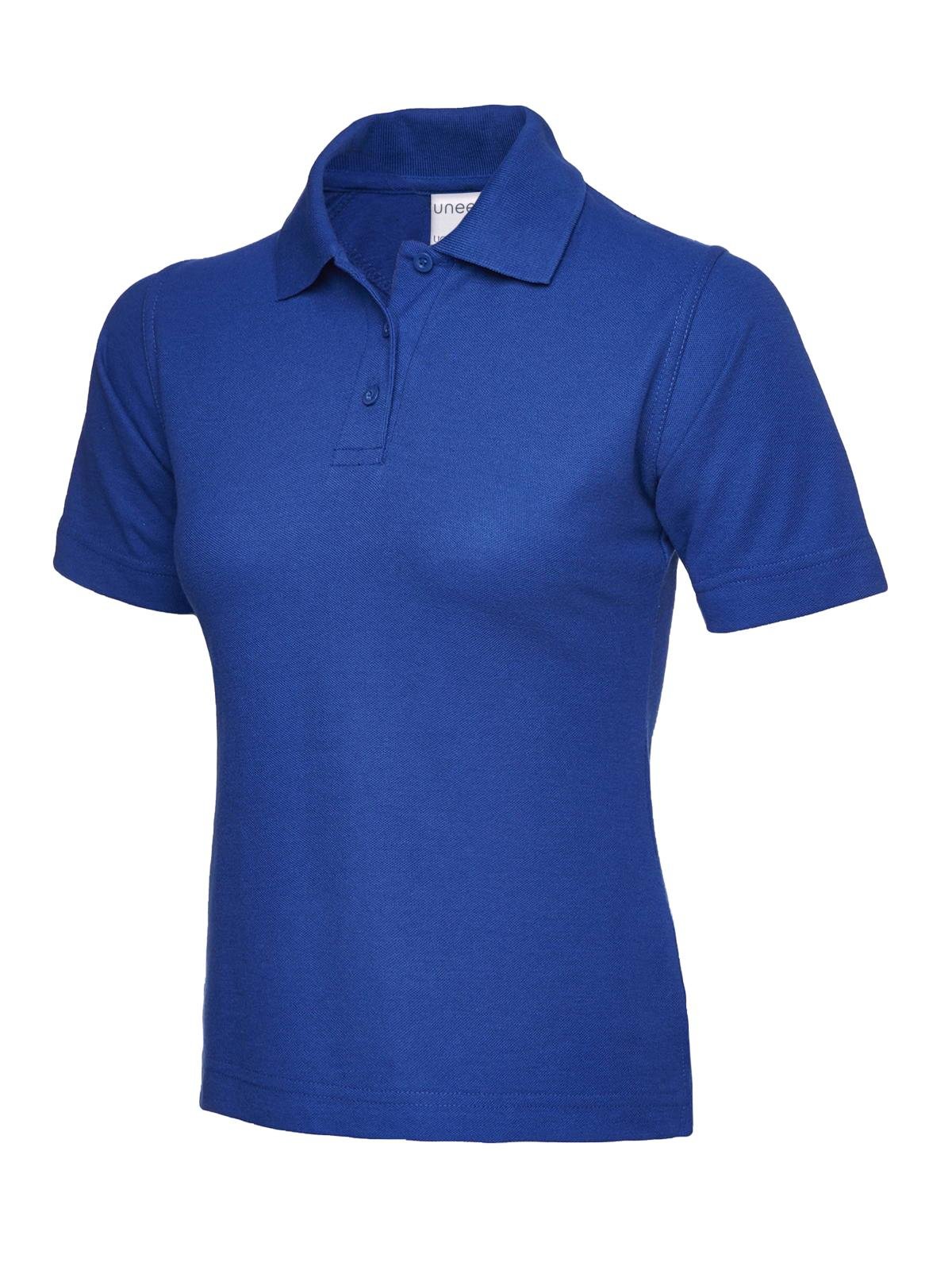 Ladies Active Cotton Poloshirt - Royal, XS