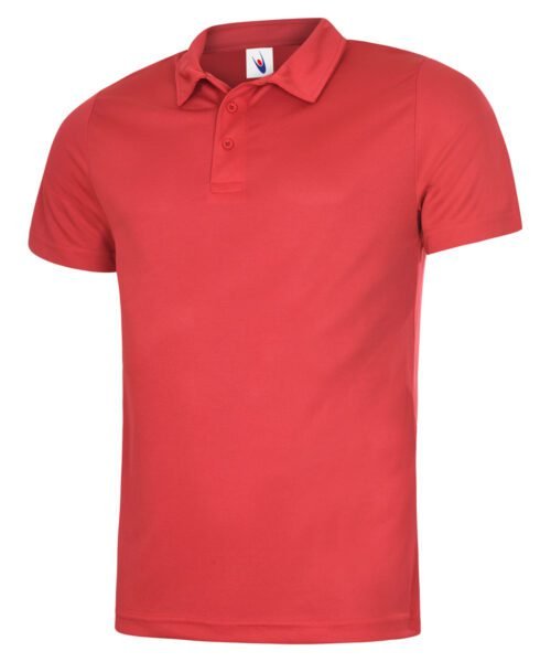 Mens Ultra Cool Poloshirt - Red, XS