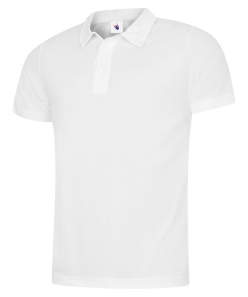 Mens Ultra Cool Poloshirt - White, XS