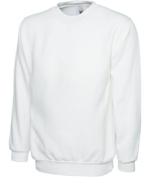 Classic Sweatshirt - White, XS