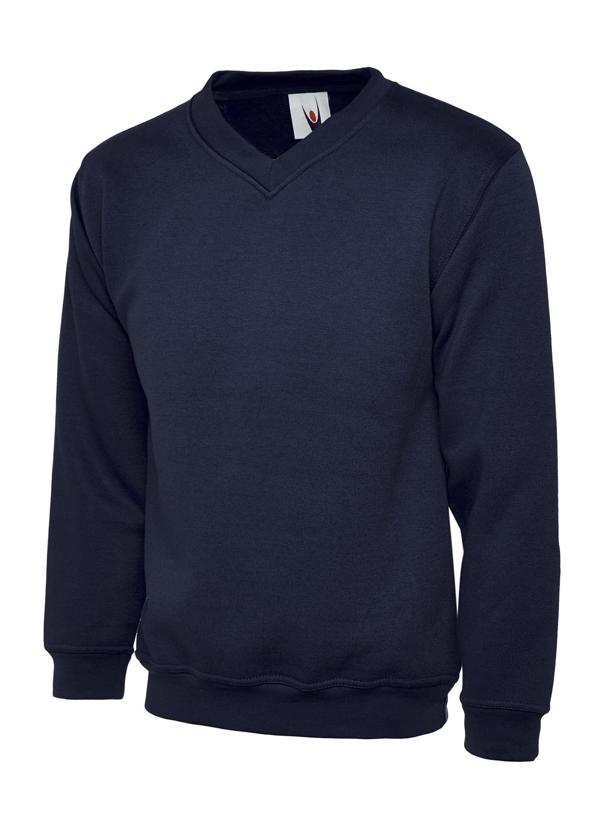 Classic V-Neck Sweatshirt - Navy, XS