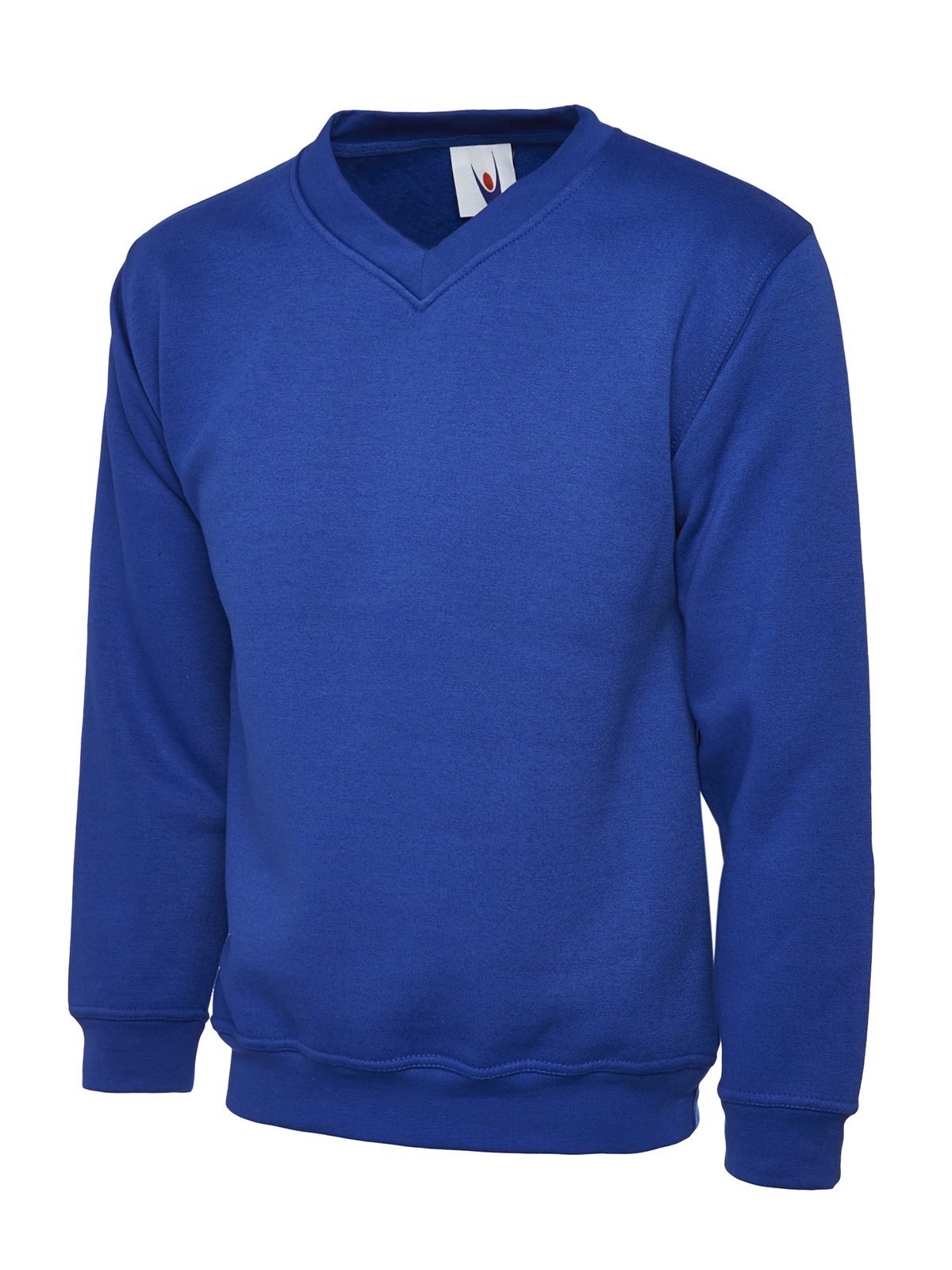 Classic V-Neck Sweatshirt - Royal, XS