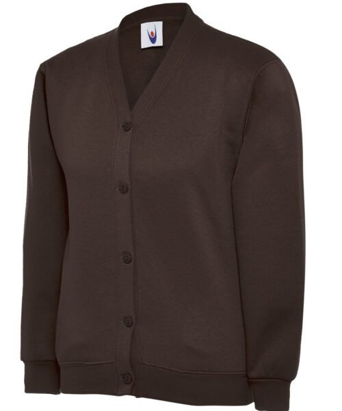 Childrens Classic Cardigan - Brown, 2 YRS