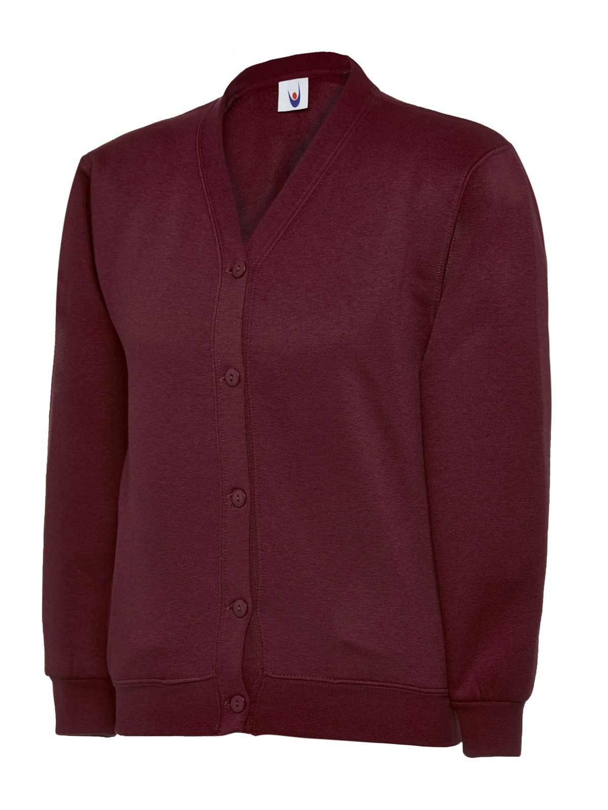 Childrens Classic Cardigan - Maroon, 2 YRS
