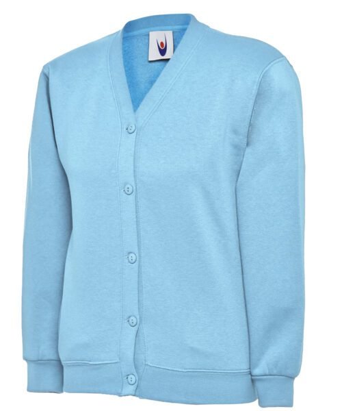 Childrens Classic Cardigan - Sky, 2 YRS