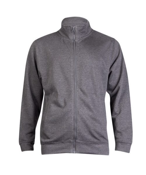 Deluxe Unisex Sweat Jacket - Charcoal, XS