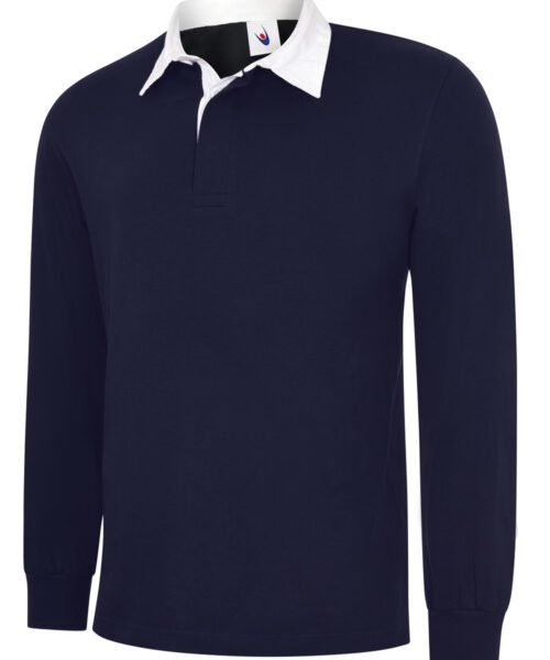 Classic Rugby Shirt - Navy, XS
