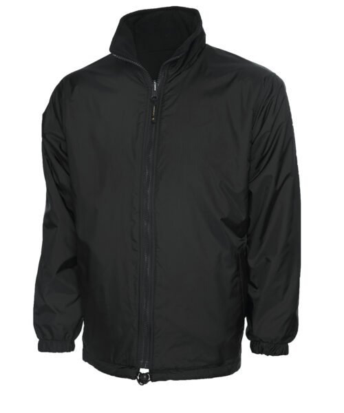 Classic Reversible Fleece Jacket - Black, XS