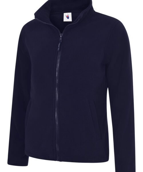 Ladies Classic Full Zip Fleece Jacket - Navy, XS