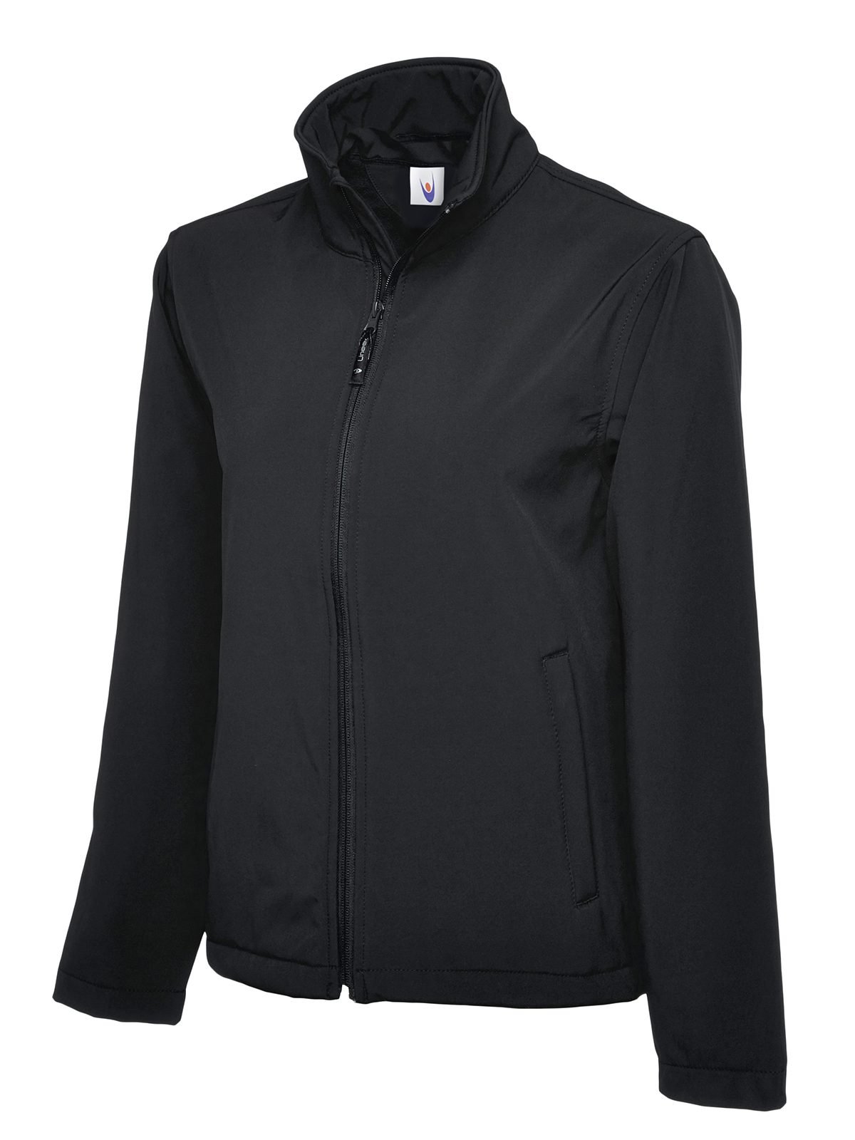 Classic Full Zip Soft Shell Jacket - Black, XS