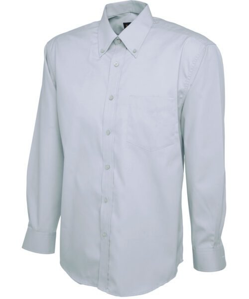 Mens Pinpoint Oxford Full Sleeve Shirt - Light Blue, 14.5