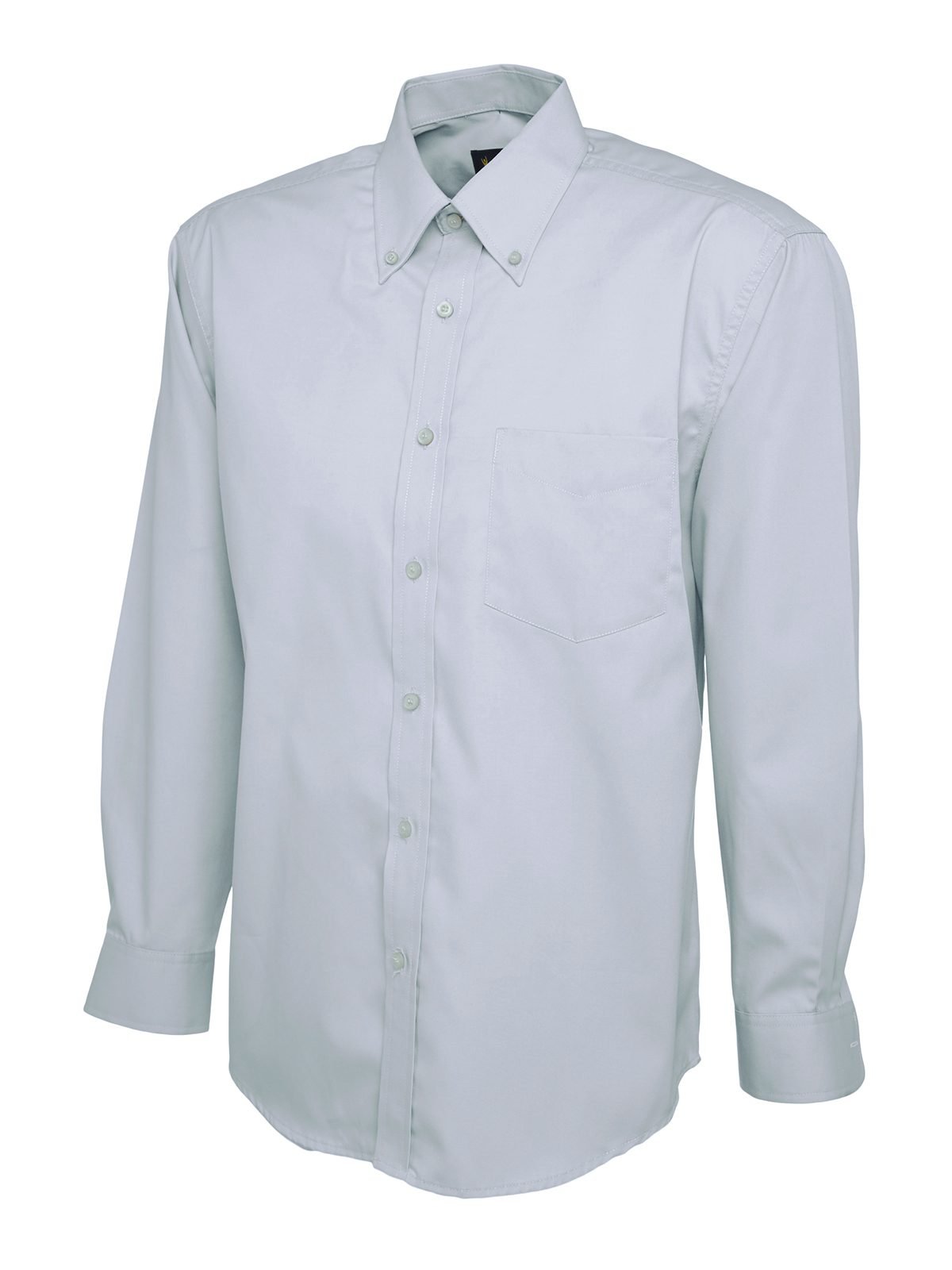 Mens Pinpoint Oxford Full Sleeve Shirt - Light Blue, 14.5