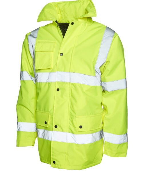 Hi Vis Road Safety Jacket - Yellow, XS