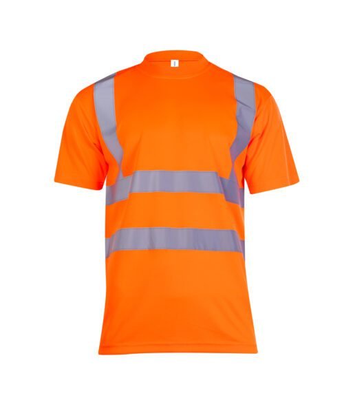 Hi Vis Short Sleeve T Shirt - Orange, S