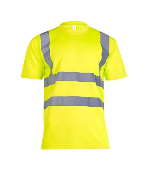 Hi Vis Short Sleeve T Shirt - Yellow, S