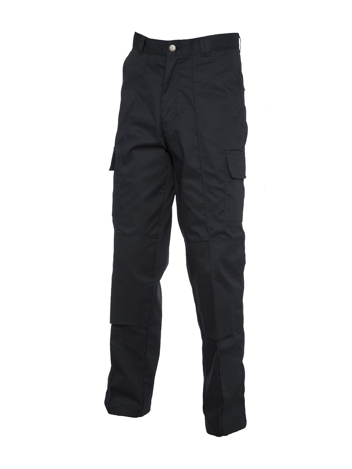 Cargo Trouser with Knee Pad Pockets Long - Black, 28