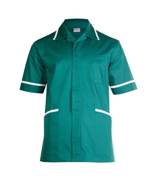 Mens Heavyweight Tunic - Bottle Green, XS