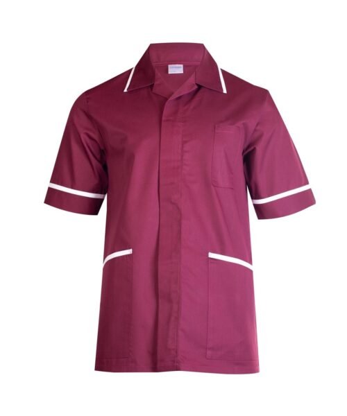 Mens Heavyweight Tunic - Maroon, XS