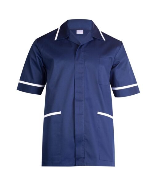 Mens Heavyweight Tunic - Navy, XS