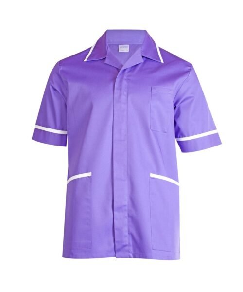 Mens Heavyweight Tunic - Purple, XS
