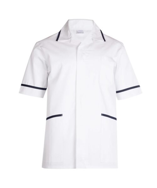 Mens Heavyweight Tunic - White, XS