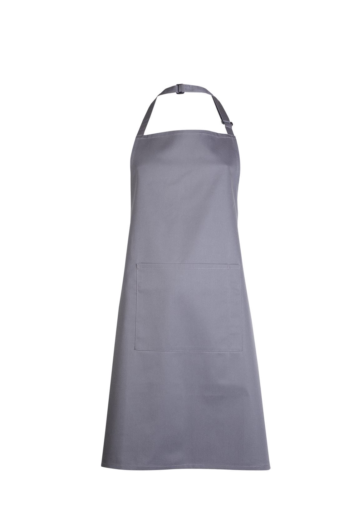 Bib Apron with Pocket - Dark Grey, ONE