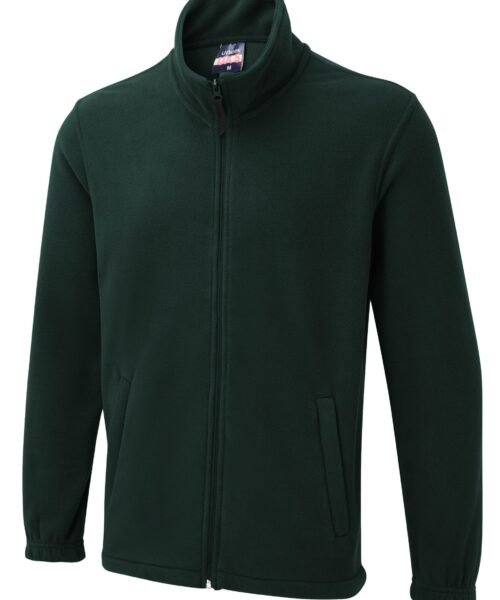 The UX Full Zip Fleece - Bottle Green, XS