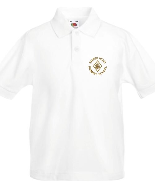 Sacred Heart Primary School White Polo Shirt