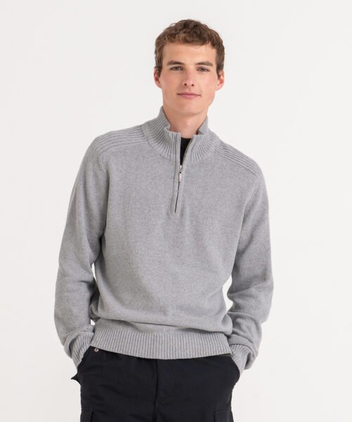 Wakhan regen zip knit sweater