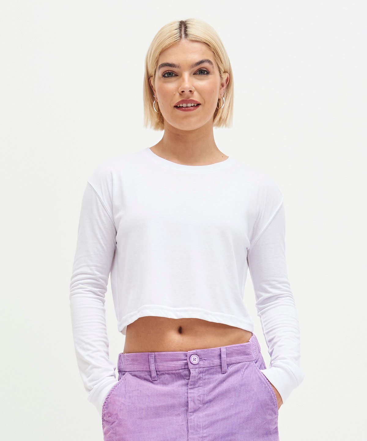 Women's long sleeve cropped T - Image 3