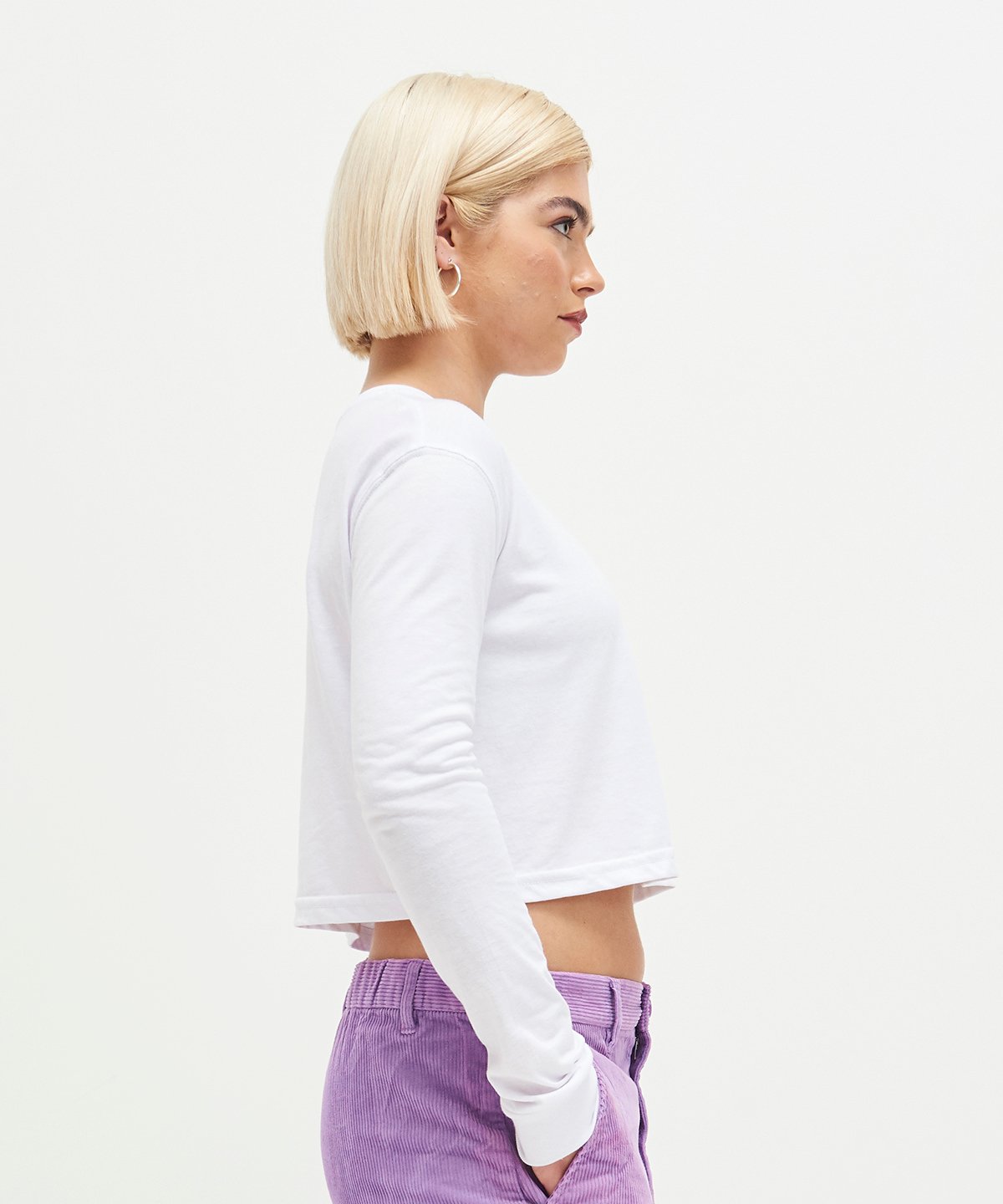 Women's long sleeve cropped T - Image 4