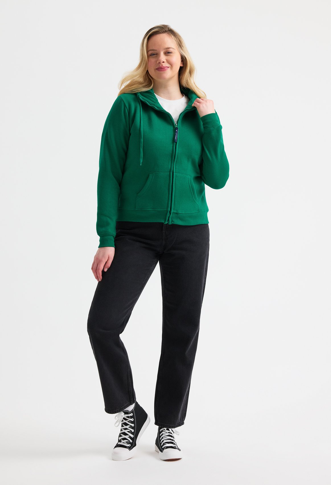 Ladies Classic Full Zip Hooded Sweatshirt - Image 3