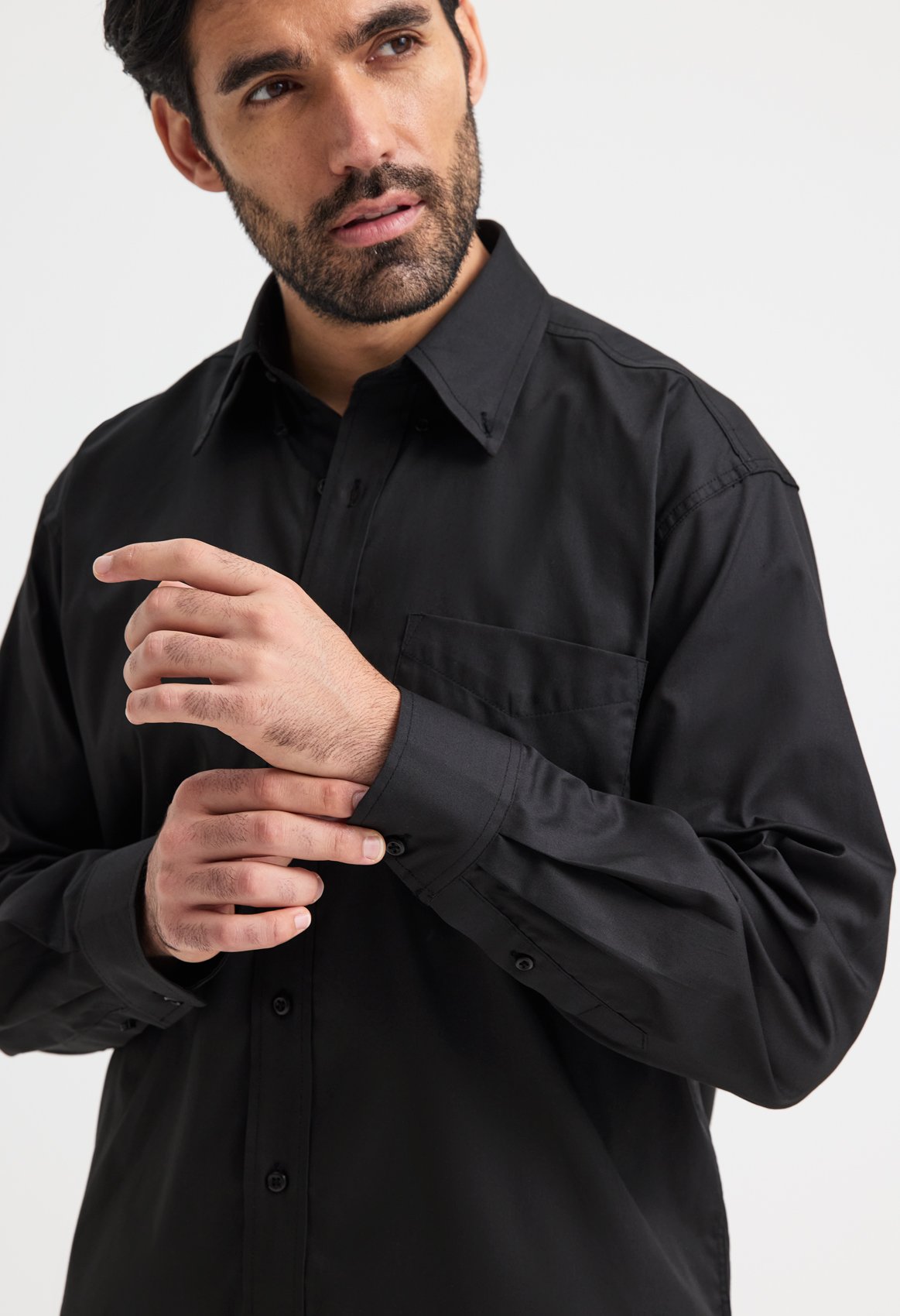 Mens Pinpoint Oxford Full Sleeve Shirt - Image 4