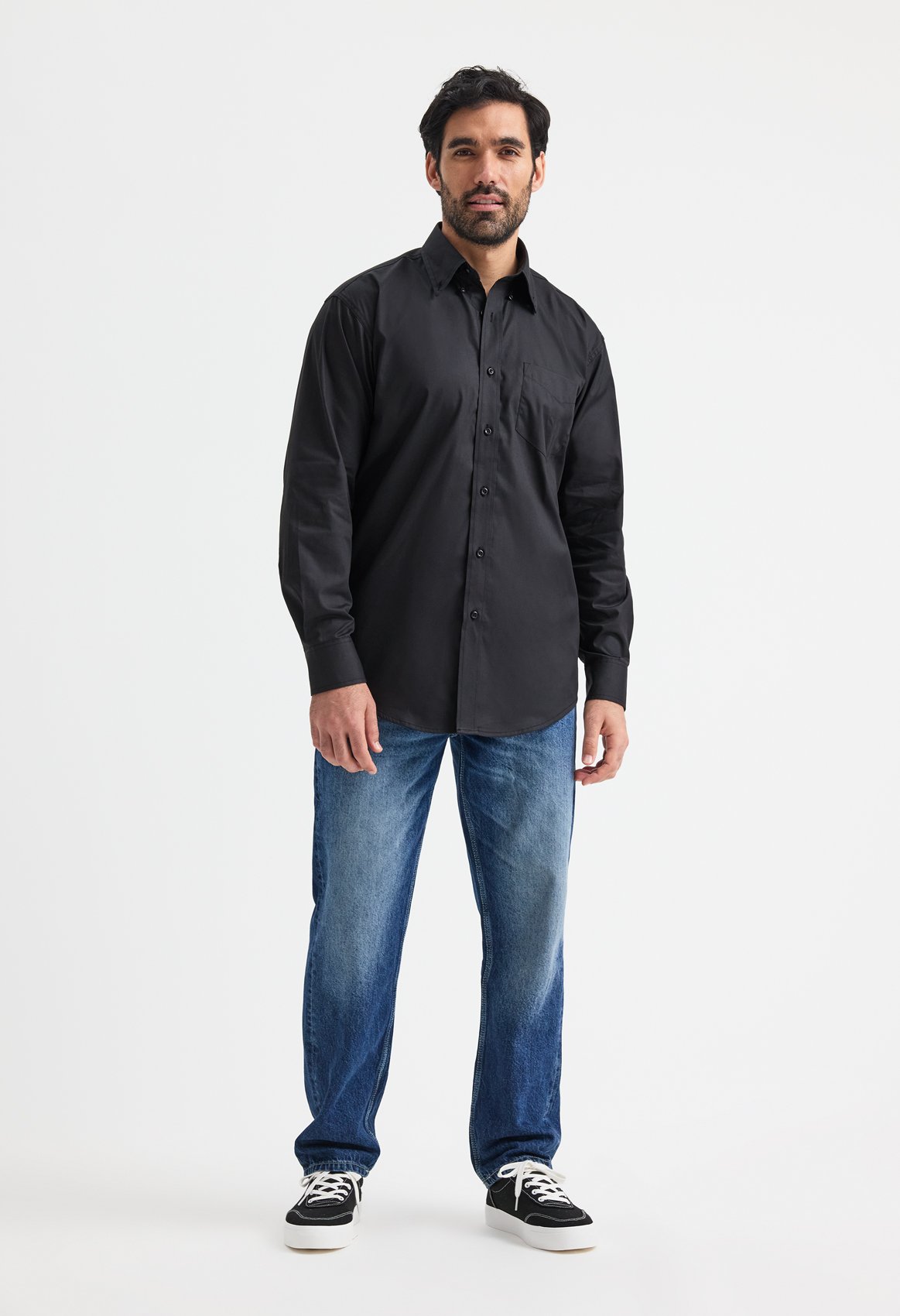 Mens Pinpoint Oxford Full Sleeve Shirt - Image 3