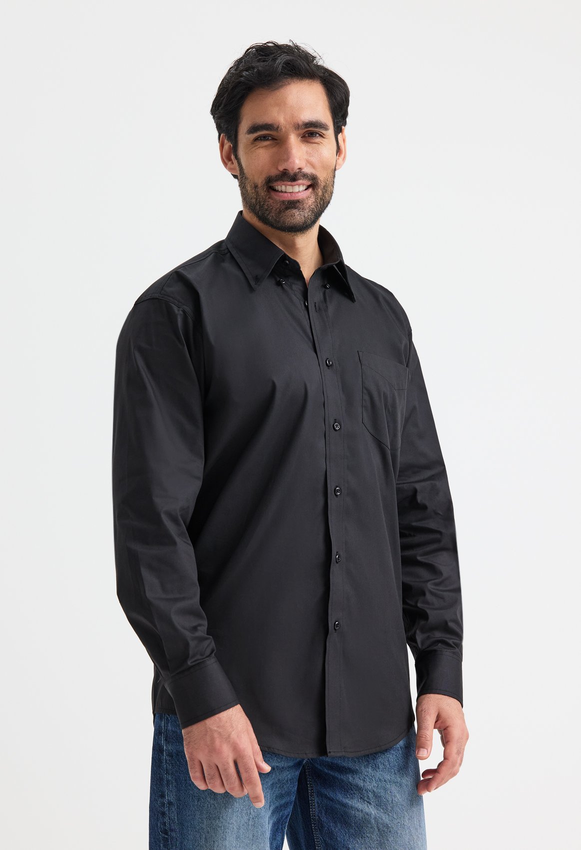 Mens Pinpoint Oxford Full Sleeve Shirt - Image 2