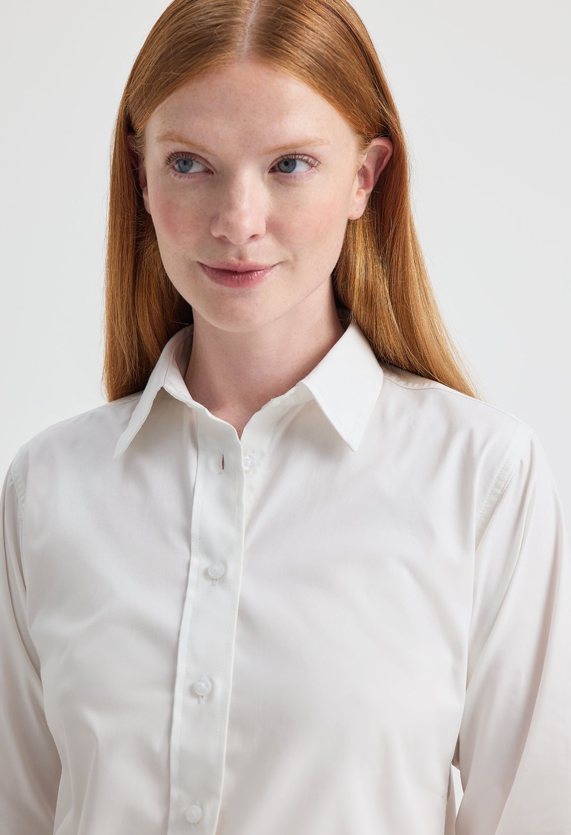 Ladies Pinpoint Oxford Full Sleeve Shirt - Image 5