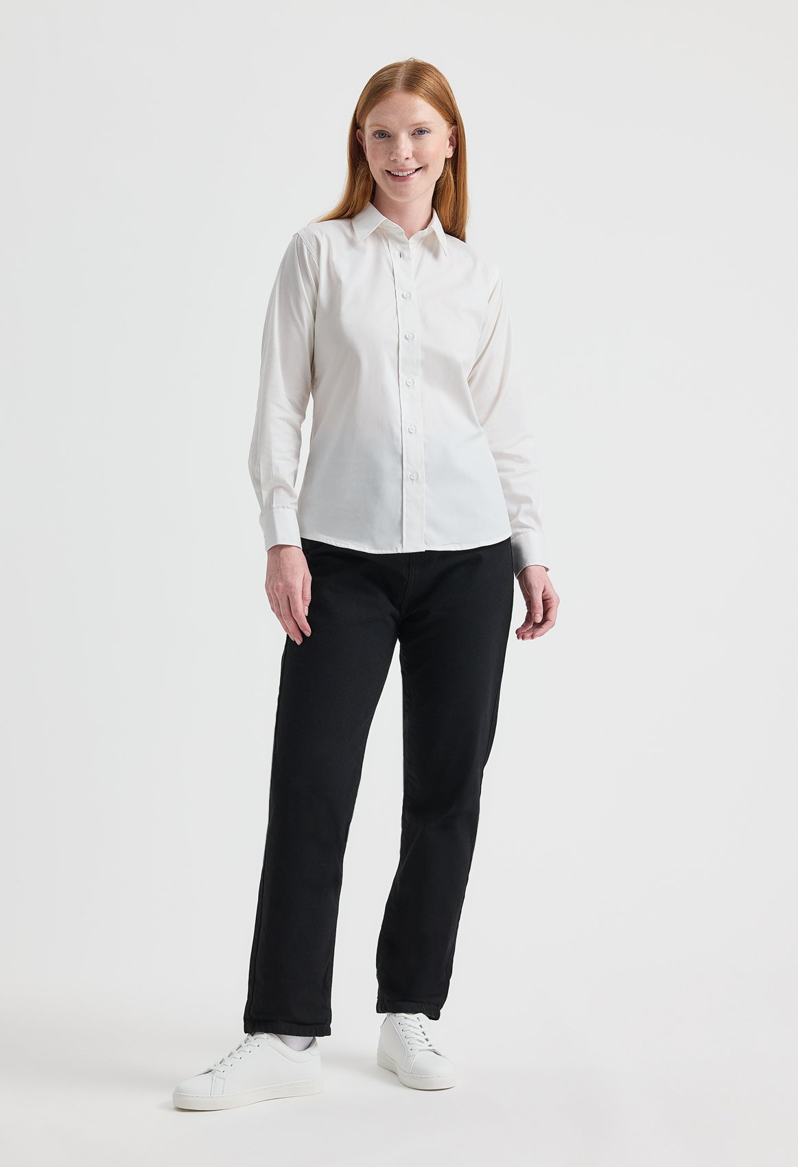 Ladies Pinpoint Oxford Full Sleeve Shirt - Image 3