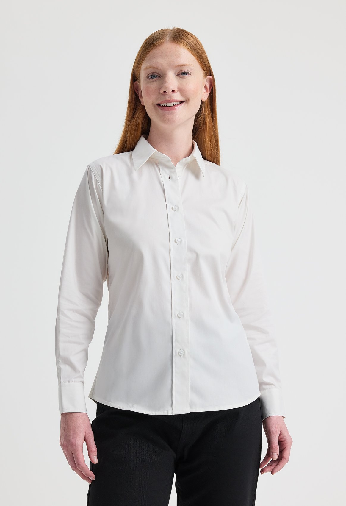 Ladies Pinpoint Oxford Full Sleeve Shirt - Image 2