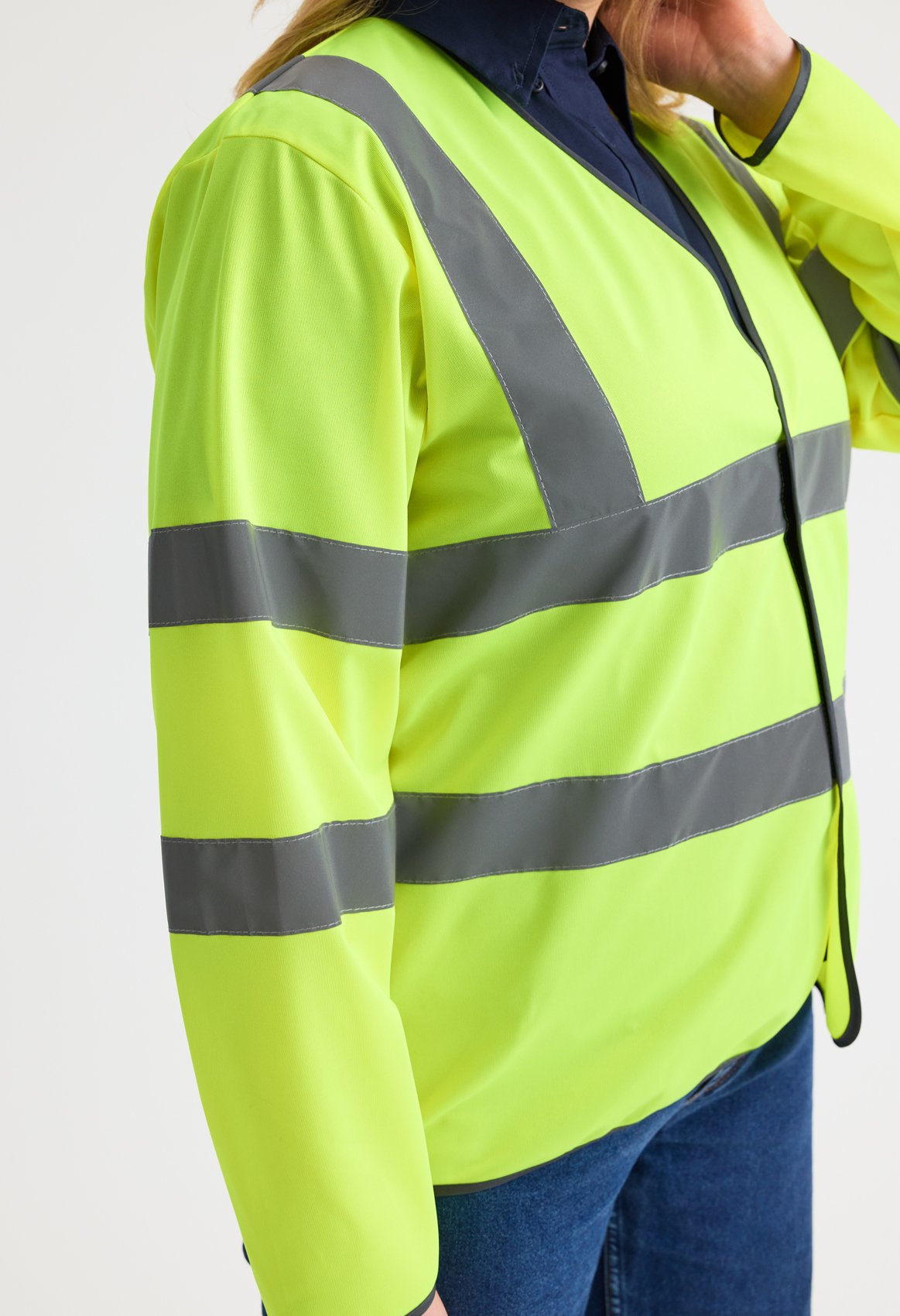 Long Sleeve Hi Vis Safety Waistcoat - Image 4