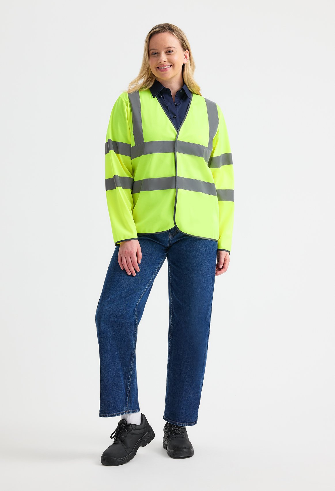 Long Sleeve Hi Vis Safety Waistcoat - Image 3