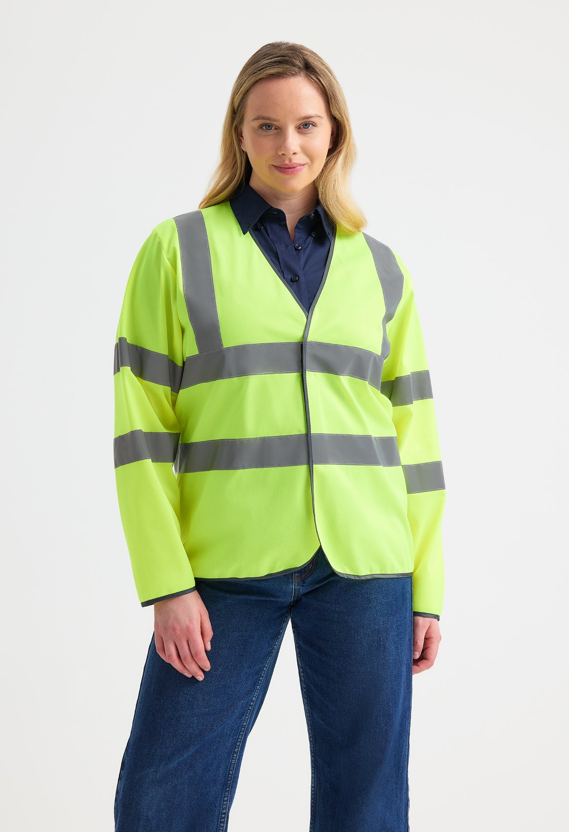 Long Sleeve Hi Vis Safety Waistcoat - Image 2