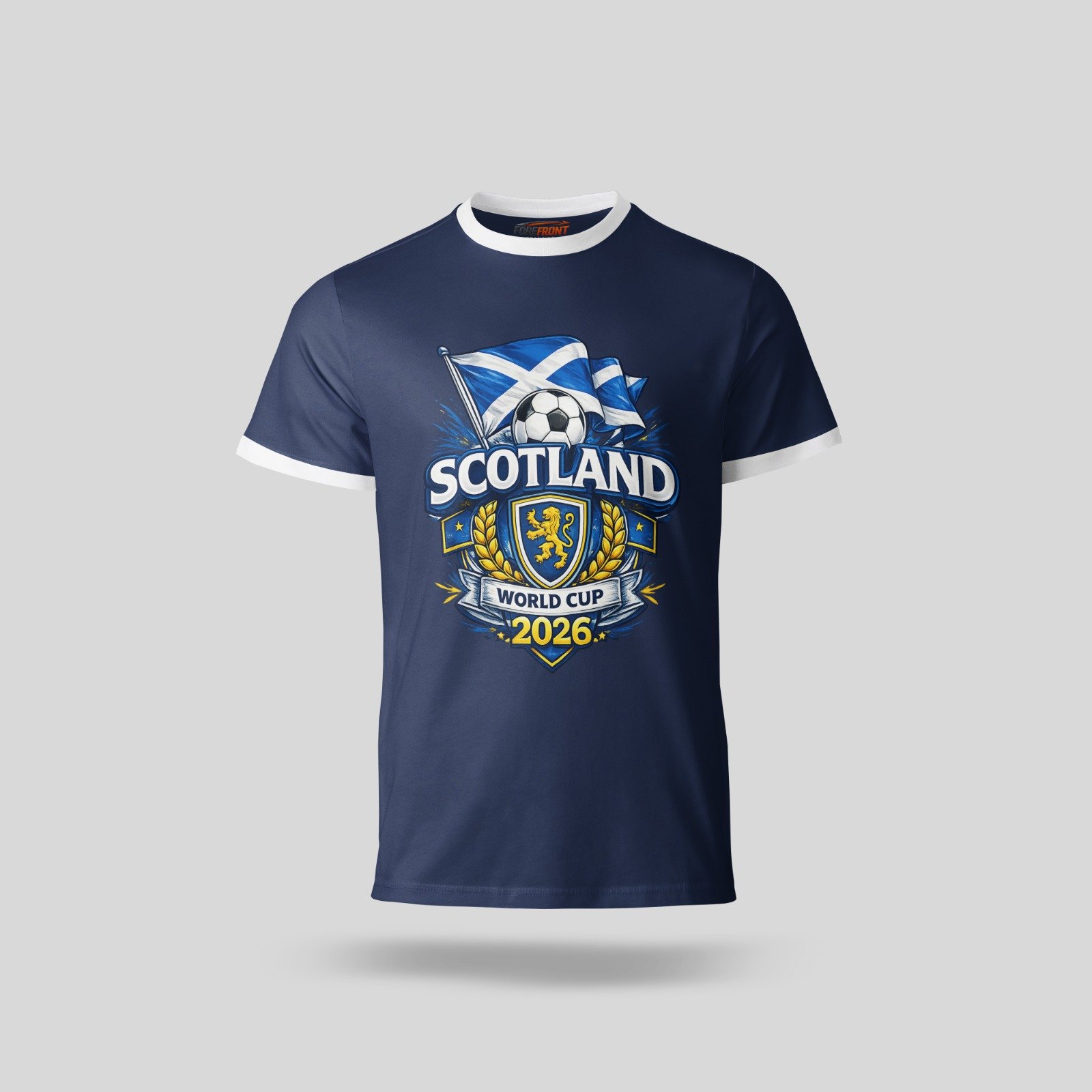 Scotland World Cup 2026 T-Shirt – Crest & Flag Football Fan Tee (Unisex UK)