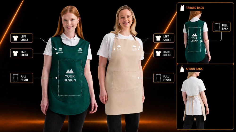 personalised hospitality workwear