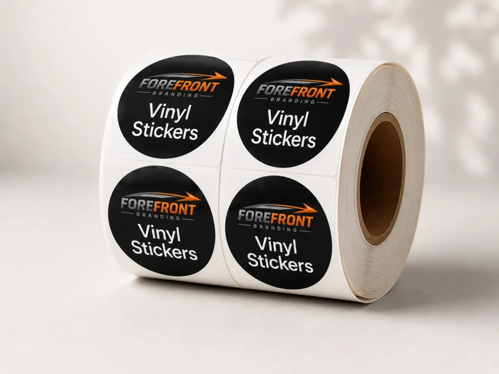 Vinyle stickers forefront branding