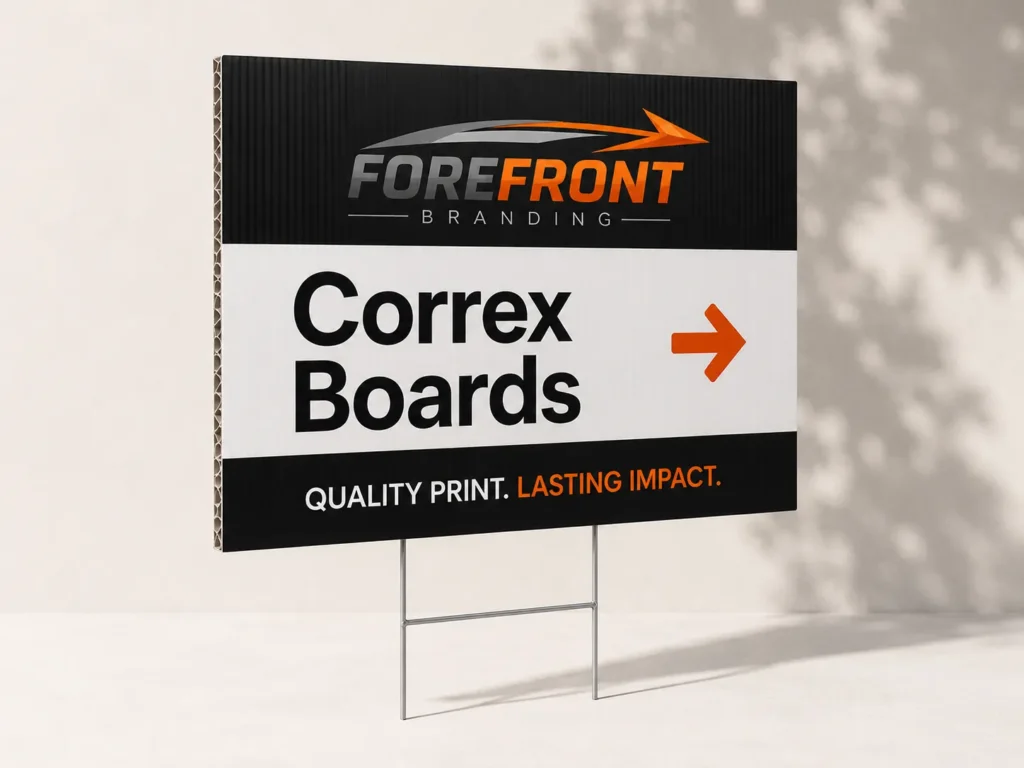 Correx boards forefront branding
