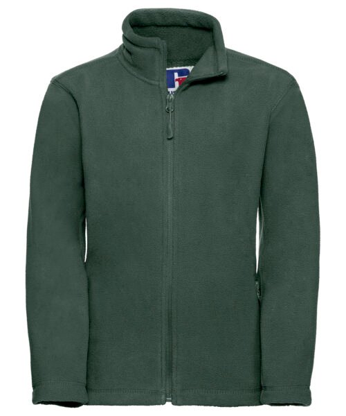 Personalised Kids full-zip outdoor fleece - Russell Athletic 8700B - Image 3