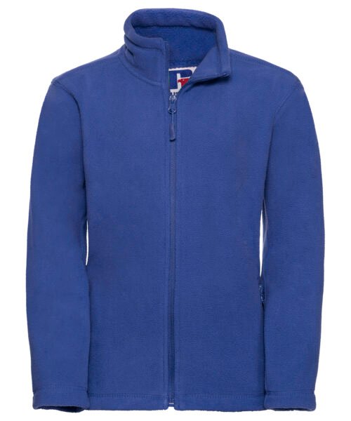 Personalised Kids full-zip outdoor fleece - Russell Athletic 8700B - Image 4